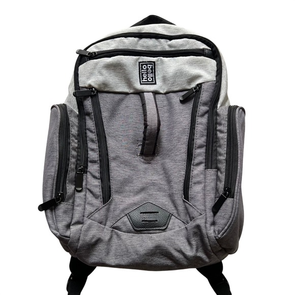 Hello Bello Handbags - Hello Bello Backpack Diaper Bag Gray Multiple Compartments Travel